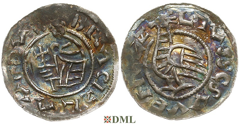 Денарий, Чехия, Богемия, Břetislav I (1034-1055), Šmerda 1996, 148a