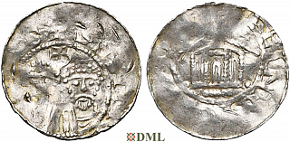 Денарий, Германия, Саксония, Heinrich III (1039-1056), м.д. Goslar