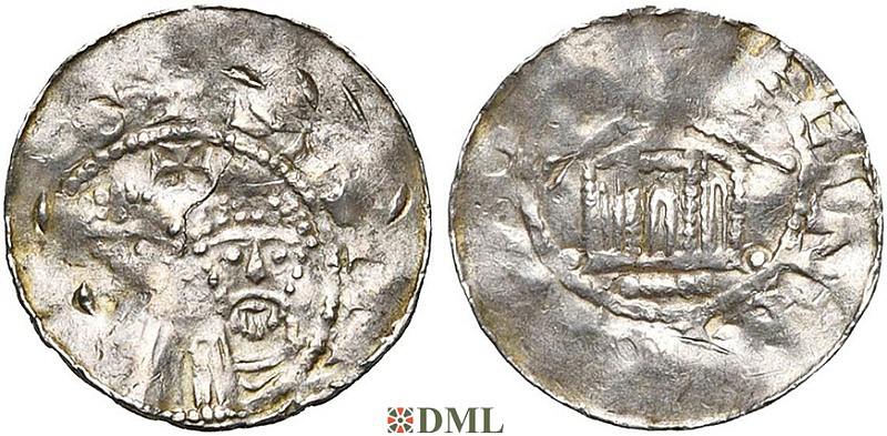 Денарий, Германия, Саксония, Heinrich III (1039-1056), м.д. Goslar