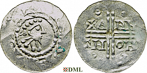 Денарий, Германия, Нижняя Лотарингия, Hermann (1020-1051), м.д. Emden, Dbg. 773