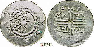 Денарий, Германия, Нижняя Лотарингия, Hermann (1020-1051), м.д. Emden, Dbg. 773