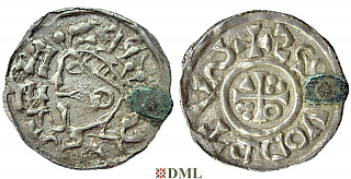 Денарий, Германия, Бавария, Heinrich II (1002-1024), м.д. Salzburg, , Hahn 1976,
