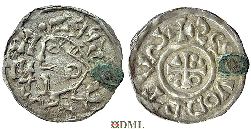 Денарий, Германия, Бавария, Heinrich II (1002-1024), м.д. Salzburg, , Hahn 1976,