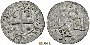 Денарий, Германия, Саксония, Anonymous bishop, м.д. Soest, Dbg. 