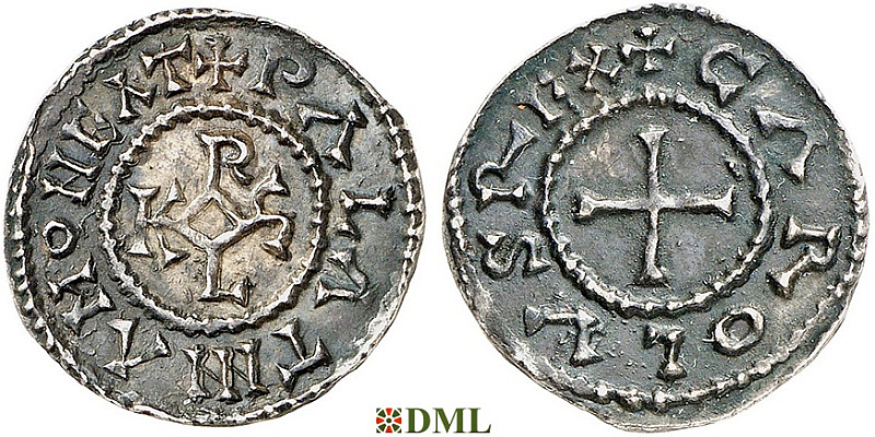 Денье, Каролинги, Charles le Chauve (840-877), м.д. Le Palais, Depeyrot 746
