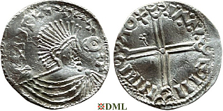 Денарий, Швеция, Olaf Skötkonung (995-1021), м.д. Sigtuna, Malmer 