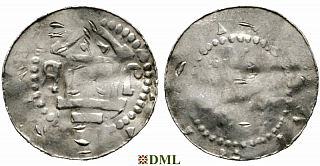 Денарий, Германия, Саксония, Bardo (1031-1051), м.д. Erfurt, Dbg. 878