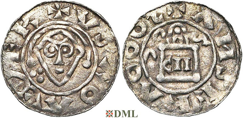 Денарий, Германия, Нижняя Лотарингия, Gf. Godfried (†1069), м.д. Merum, Ilisch 2000, 24.3