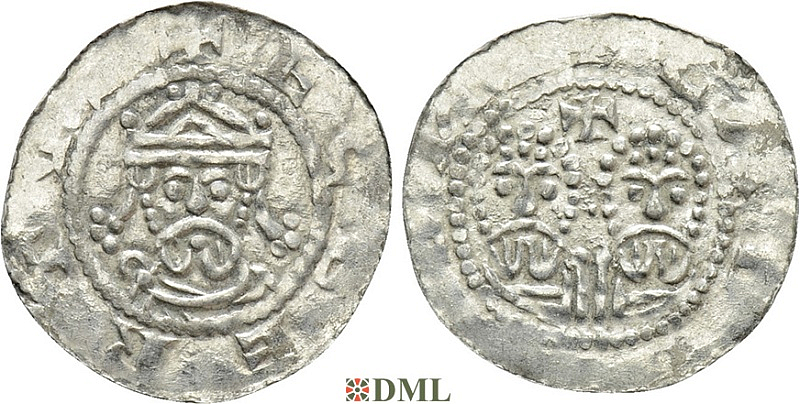 Денарий, Германия, Нижняя Лотарингия, Egbert II (1068-1090), м.д. Garrelsweer, Ilisch 2000, 22.9 