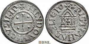 Денье, Каролинги, Louis le Pieux (814-840), Unknown mints, Depeyrot 1179