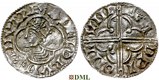Денарий, Англия, Cnut (1016-1035), м.д. London, монетарий Eadwine, North 781