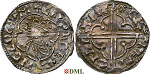 Денарий, Англия, Cnut  (1016-1035), м.д. Southampton, монетарий Alfwerd, North 781