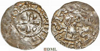 Денарий, Германия, Франкония, Otto III (983-1002), м.д. Wurzburg, Dbg. 856