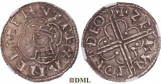 Денарий, Англия, Cnut  (1016-1035), м.д. Thetford, монетарий Sprunt, North 781