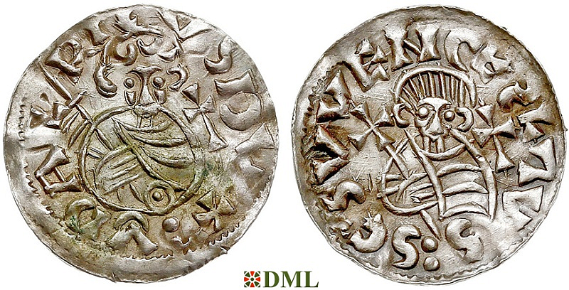 Денарий, Чехия, Богемия, Oldřich (1012-1034), м.д. Praga, Šmerda 134a