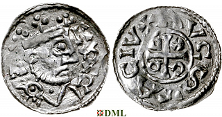 Денарий, Германия, Швабия, Konrad II (1024-1039), м.д. Augsburg, Hahn 1976, 148
