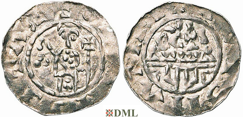 Денарий, Германия, Нижняя Лотарингия, Gf. Floris I (1049-1061), м.д. Leiden, Ilisch 2000 12.6
