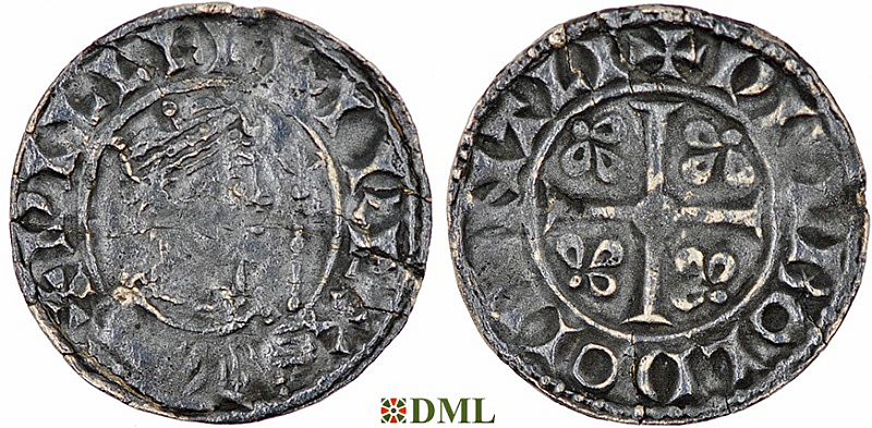 Денарий, Англия, William I (1066-1087), м.д. Canterbury, монетарий Wulbold, North 847