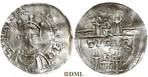 Денарий, Германия, Швабия, Heinrich II (1002-1024), м.д. Strassburg, Dbg. 920