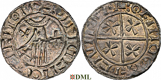 Денарий, Дания, Knut (1018-1035), м.д. Viborg, Hbg. 49
