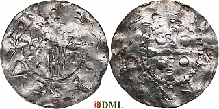 Денарий, Германия, Нижняя Лотарингия, Heinrich II (1002-1024), м.д. Deventer, Ilisch 2000, 1.8