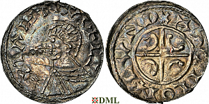 Денарий, Дания, Magnus I (1042-1047), м.д. Lund, Hbg. 13