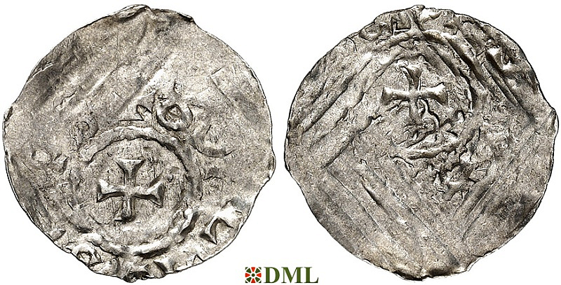 Денарий, Германия, Швабия, Adalrich II (1025-1040), м.д. Basel, Dbg. 979