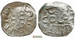 Денарий, Германия, Нижняя Лотарингия, K. Heinrich II (1014-1024), м.д. Koln