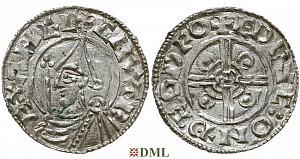 Денарий, Англия, Cnut (1016-1035), м.д. Thetford, монетарий Eadric, North 787