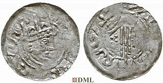 Денарий, Германия, Швабия, Heinrich II (1002-1024), м.д. Esslingen, Dbg. 951