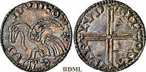 Денарий, Дания, Magnus I (1042-1047), м.д. Lund, Hbg. 16