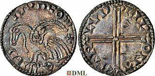 Денарий, Дания, Magnus I (1042-1047), м.д. Lund, Hbg. 16
