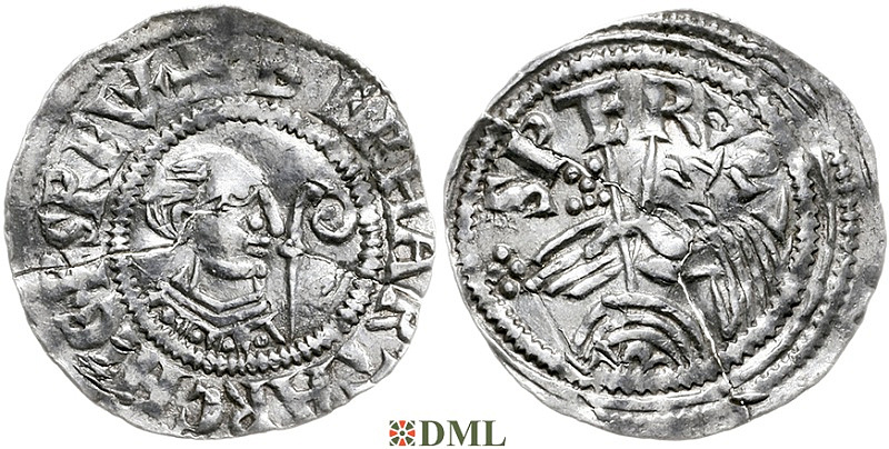 Денарий, Германия, Верхняя Лотарингия, Eberhard (1047-1066), м.д. Trier, Dbg. 473