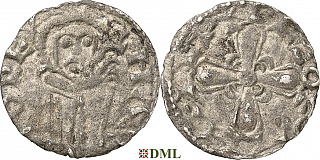 Денарий, Дания, Harald III Hen (1075-1080), м.д. Lund, Hbg. 2