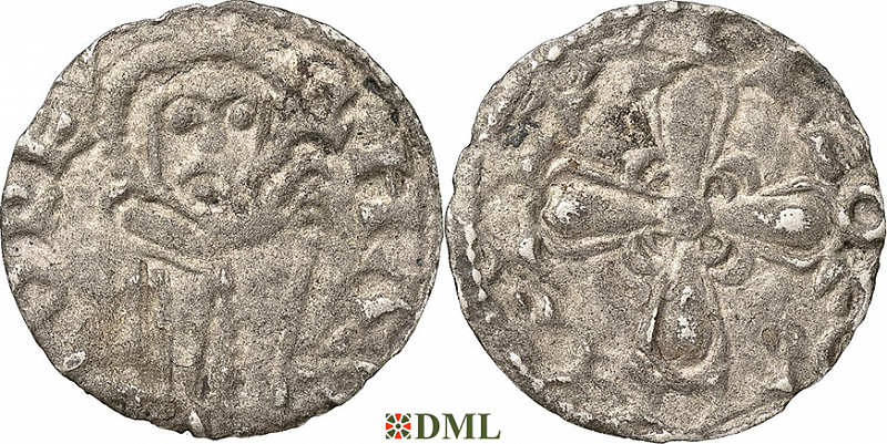 Денарий, Дания, Harald III Hen (1075-1080), м.д. Lund, Hbg. 2