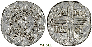 Денарий, Германия, Нижняя Лотарингия, Hermann von Kalvelage (1020-1051), м.д. Emden, Dbg. 772