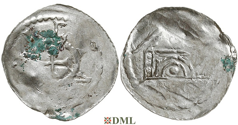 Денарий, Германия, Швабия, Anonymous bishop, м.д. Basel, Dbg. 2157