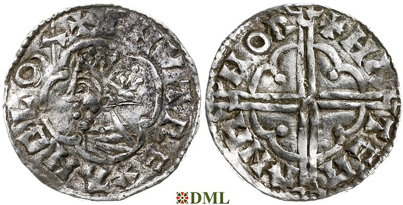 Денарий, Англия, Cnut (1016-1035), м.д. Norwich, монетарий Hwateman, North 781