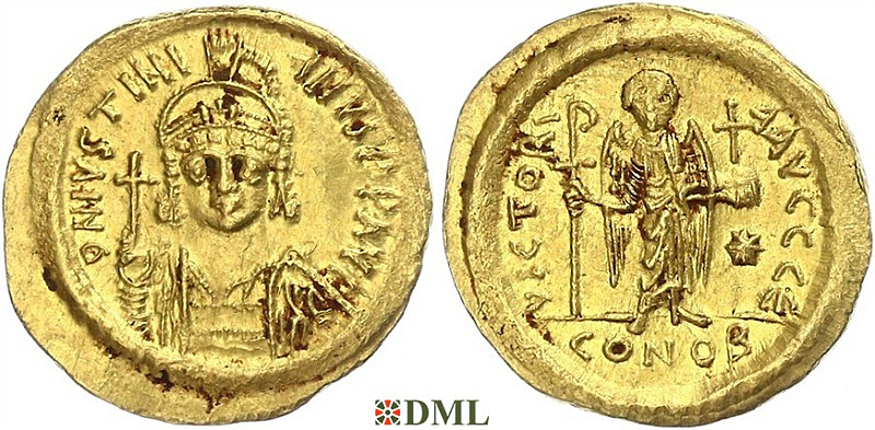 Солид, Византия, Justinian I (527-565), м.д. Constantinople