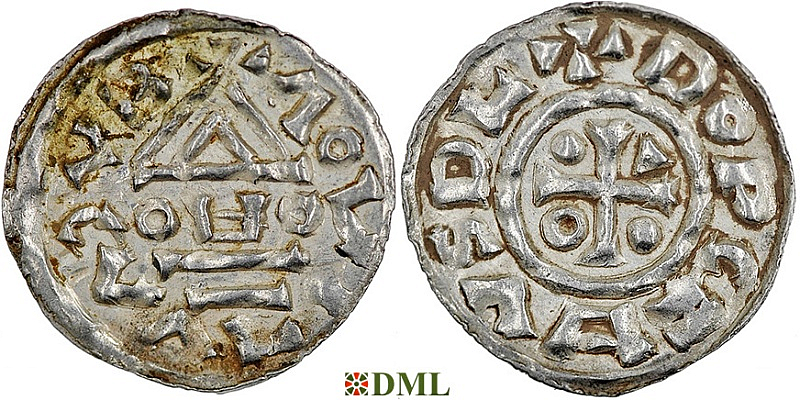Денарий, Чехия, Boleslav III (999-1002, 1003), м.д. Prague, Šmerda 1996, 71c