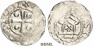 Обол, Германия, Франкония, Otto III (983–1002), м.д. Mainz, Dbg. 780