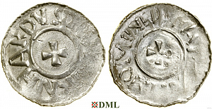 Денарий, Германия, Саксония, Bernard II (1011-1059), м.д. Luneburg, Dbg 587