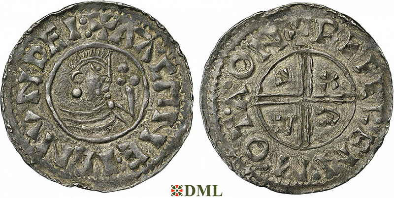 Денарий, Швеция, Olaf Skötkonung (995-1021), м.д. Sigtuna, Malmer -:-