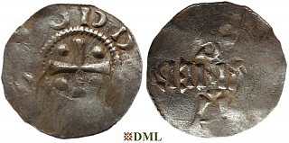 Денарий, Германия, Нижняя Лотарингия, Otto III (983-1002), м.д. Deventer, Ilisch 2000, 1.1