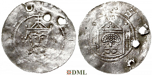 Денарий, Германия, Саксония, K. Heinrich III (1046-1056), м.д. Erfurt, Dbg. 883