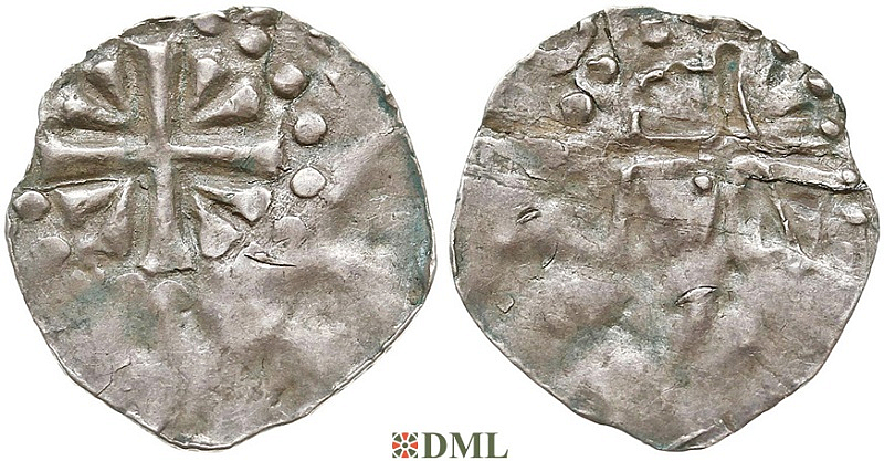 Денарий, Германия, Верхняя Лотарингия, Poppo (1016-1047), м.д. Trier, Dbg. 466