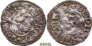 Денарий, Англия, Æthelred II (978-1016), м.д. Winchester, монетарий Godman, North 777