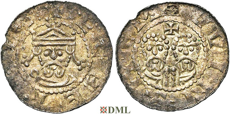 Денарий, Германия, Нижняя Лотарингия, Gf. Egbert II (1068-1090), м.д. Winsum, Ilisch 2000, 22.8