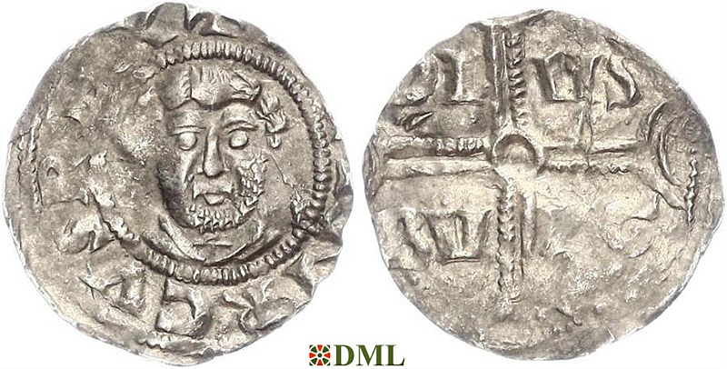 Денарий, Германия, Нижняя Лотарингия, Heinrich III (1039-1056), м.д. Duisburg, Dbg. 316