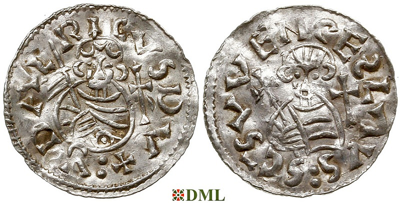 Денарий, Чехия, Богемия, Oldřich (1012-1034), м.д. Praga, Šmerda 134a